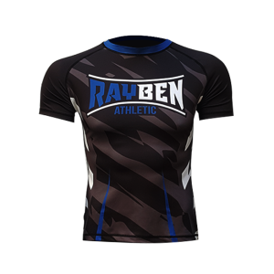 Rayben Zero Rashguard Kurzarm schwarz/blau
