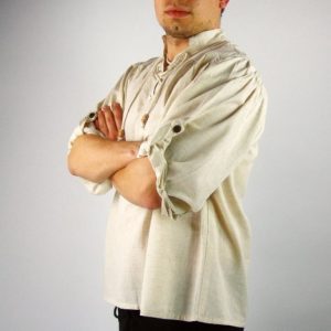 2014 Stehkragen-Schnürhemd