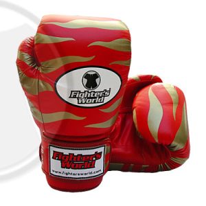 Original Fighter’s World TIGERGLOVE®, Velcro rot/gold