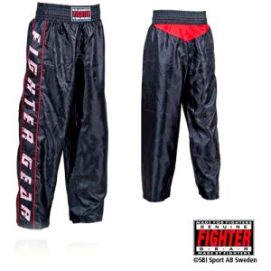 Fighter Kickboxhose Warrior schwarz/rot