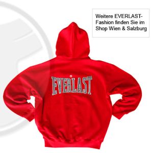EVERLAST Kapuzensweater große Schrift am Rücken, rot