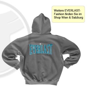 EVERLAST Kapuzensweater große Schrift am Rücken, asphaltgrau,
