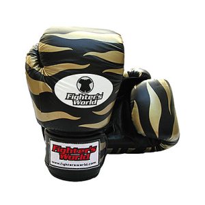 Original Fighter’s World TIGERGLOVE®, Velcro schwarz/gold