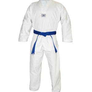 TaeKwonDo Anzug Ribbed weißes Revers