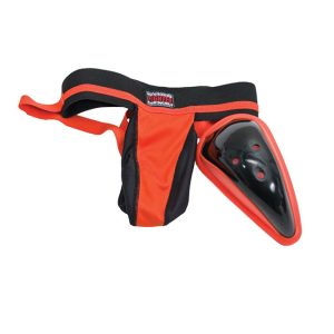 Tiefschutz Jockstrap Protex schwarz orange