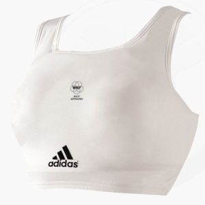 adidas Brustschutz WKF komplett Set weiß adi666.14