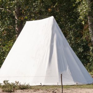 Mittelalter Zelt, Reenactment Keilzelt mit Apsis, A-Zelt 2,5m x 3m