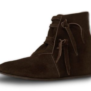 Hochmittelalterlicher Halbstiefel aus Wildleder