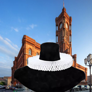 Halskrause, Kragen aus dem 16 Jhrd., Mühlenradkragen „Rembrandt“