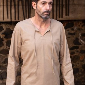 schlichtes Mittelalterhemd, Baumwolle! „Ulrich“