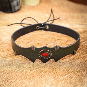 Lederstirnschmuck, fürstlicher Lederreif