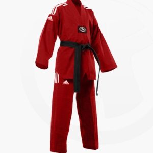 adiTCC01 TKD Champion Color Uniform rot/weiß