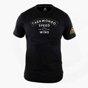 adidas Community T-Shirt “Speed wins” TAEKWONDO schwarz adiTCL01