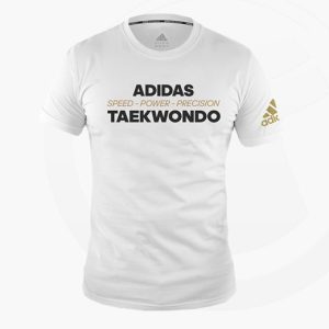 adidas Community T-Shirt “Power” TAEKWONDO weiß adiTCL02