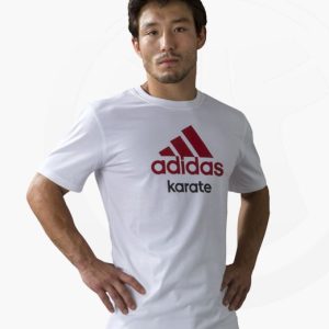 adidas Community T-Shirt Karate weiß/rot