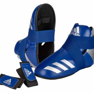 adidas Pro Kickboxing Fußschutz blau silber Safetys adiKBB300HD