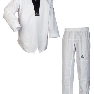 adidas Taekwondoanzug adi Contest schwarzes Revers adiTC02-CH