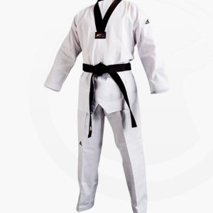 adiTCH02 TKD Champion II Uniform schwarzes Revers