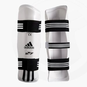 adidas TKD Schienbeinschützer PU weiss WT approved adiTSP01