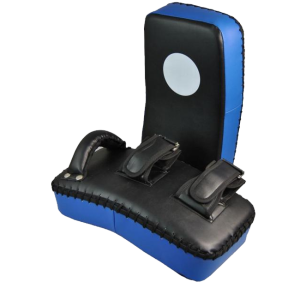 FW Arm Mitt PU gekrümmt ca. 40x20x8cm schwarz/blau