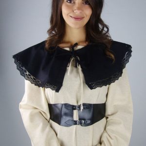 R-02 Baumwollkragen mit Spitze „Brenda“