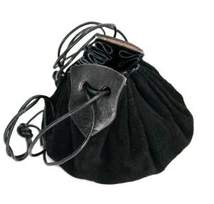 3110 Lederbeutel „Hug“ aus Veloursleder