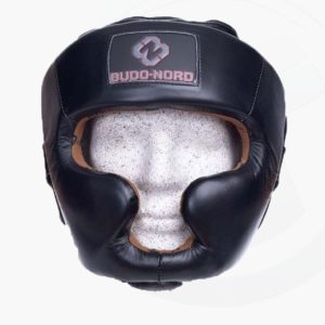 FIGHTER Kopfschutz Full Face mit Kinn+ Jochbeinschutz schwarz/rot