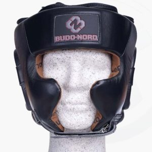 FIGHTER Kopfschutz Sparring mit Jochbeinschutz schwarz/rot