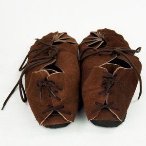 002 Kinderbundschuhe aus Veloursleder