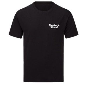 T-Shirt FIGHTERSWORLD Classic, grau mit Bestickung