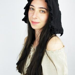 CP-30 Bundhaube mit Rüsche „Silke“