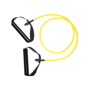 Expander – Gummi Trainingsband Tube gelb – leicht, ca. 140cm