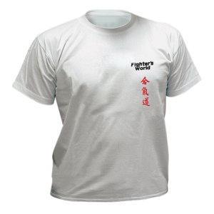 T-Shirt Aikido grau mit Bestickung