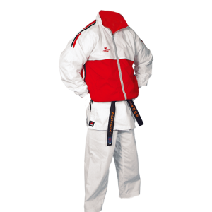 FW Team Sports Laufjacke weiss/rot