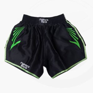 FW CORNER Thaibox Hose schwarz/grün Muay Thai Short