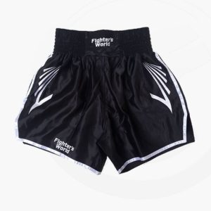 FW CORNER Thaibox Hose schwarz/weiß Muay Thai Short