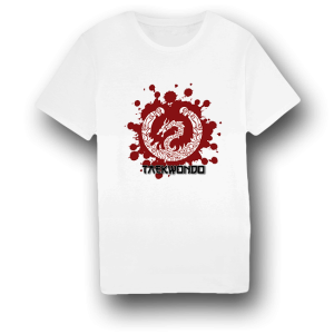 FW T-Shirt Dragon Taekwondo weiss