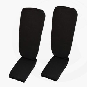 FW Schienbein und Ristschoner Basic schwarz elastischer Stoff