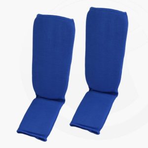 FW Schienbein und Ristschoner Basic blau elastischer Stoff