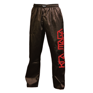 Krav Maga Hose schwarz/rot