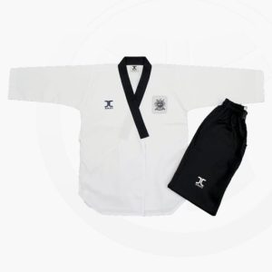 JCalicu Male Poomsae Dan Practice Ribbed Uniform WTF Approved JC-2004