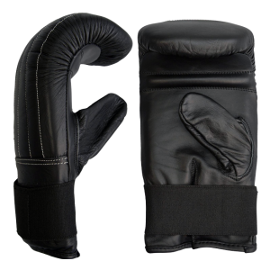 Boxsack Handschuhe Leder Bag Glove schwarz