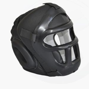 All Style Kopfschutz Cage schwarz mit Gitter aus Kunstsoff