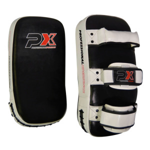 PX Thaipad Pao M weiß/schwarz aus Leder 42x20x12cm je Paar