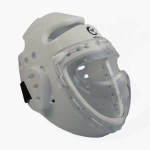 Wacoku Kopfschutz mit Visier weiß