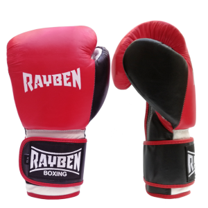 RAYBEN Alpha Boxhandschuhe Leder rot/weiß/schwarz