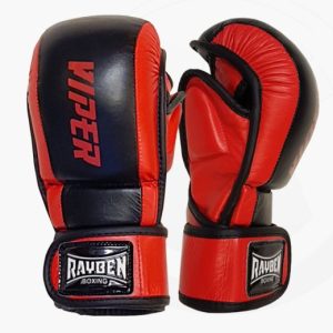 RAYBEN Grappling Handschuhe VIPER schwarz-rot Leder
