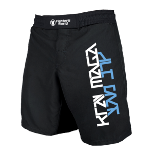 Krav Maga MMA Fightshorts schwarz/blau