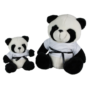 FW Stofftier Panda Master the Black Belt Fighter