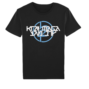 Krav Maga T-Shirt kurzarm schwarz/blau